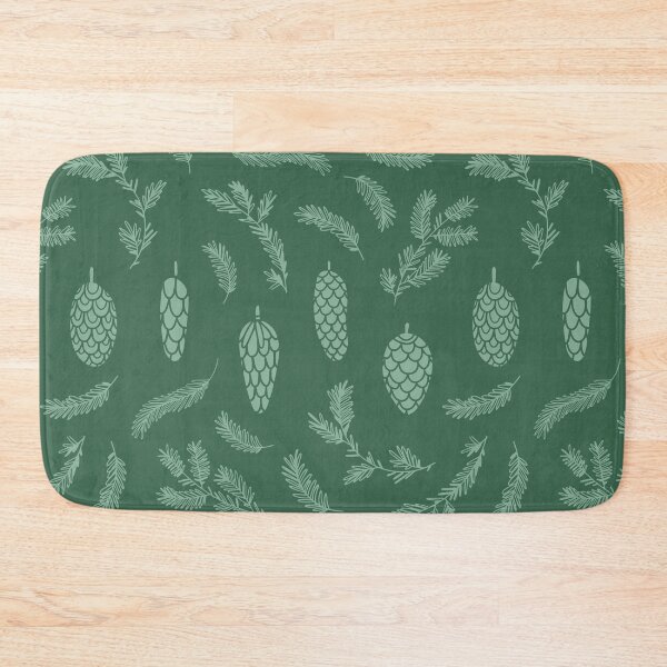 Item preview, Light Green Pinecone Pattern on Dark Green designed and sold by Melissa Mielke.