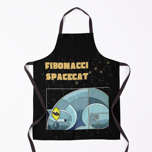 Item preview, Fibonacci Golden Ratio Surf Wave Space Cat design designed and sold by t1n3333.