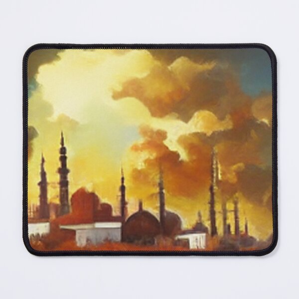 Item preview, painting of the ancient Islamic Arab palace and architecture designed and sold by MaissaArt.