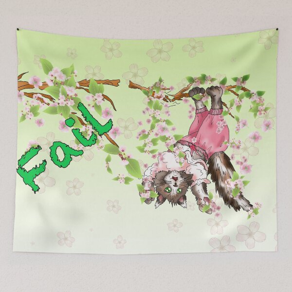 Item preview, spring cat fail designed and sold by BeingNow.