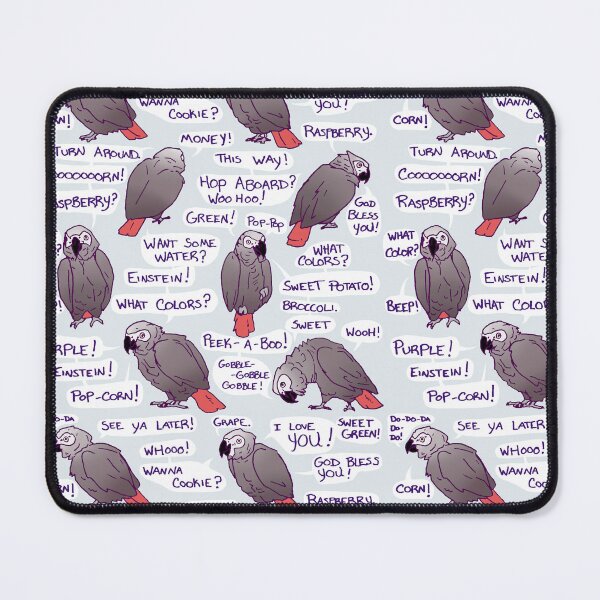 Item preview, Einstein African Grey Parrot Funny Quotes designed and sold by einsteinparrot.