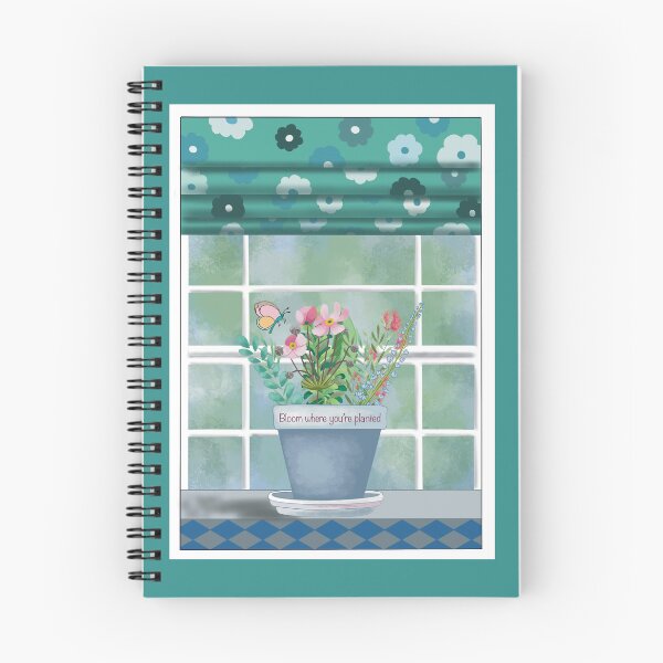 Item preview, Pretty windowsill with flowers-bloom where you’re planted. designed and sold by A Sweet  Fragrance Art.