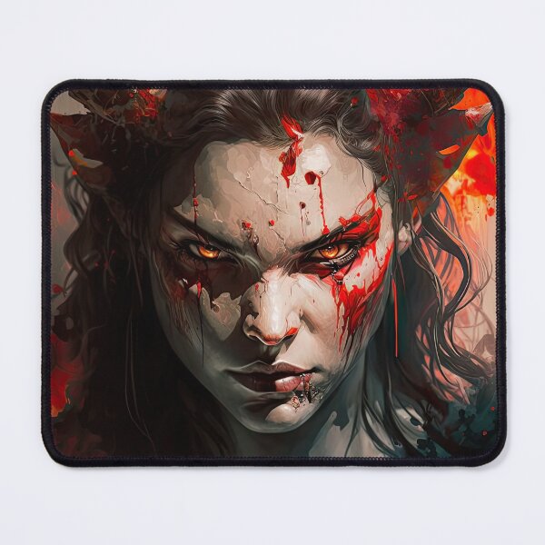Item preview, Female Devil with horns designed and sold by mrlongfield.