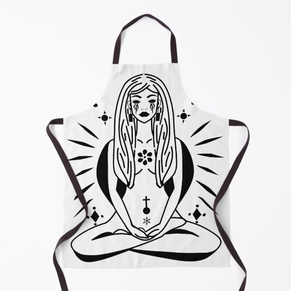 Item preview, Girl doing meditation, Aesthetic Girl meditation designed and sold by Axel Christian.