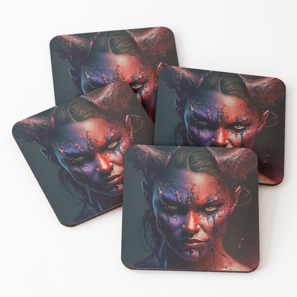 Item preview, Female Devil with horns designed and sold by mrlongfield.