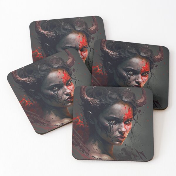Item preview, Female Devil with horns designed and sold by mrlongfield.