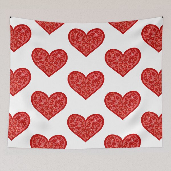 Item preview, Red Sparkle floral heart designed and sold by PaperieJennifer.