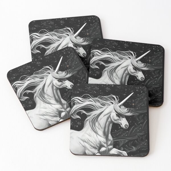 Item preview, Fantasy animal a magical drawing of a beautiful cute Unicorn designed and sold by ZiolaRosa.