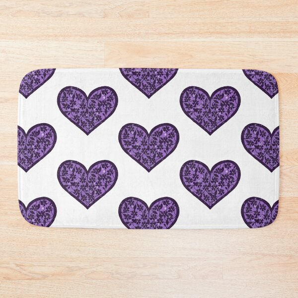 Item preview, Purple Sparkle floral heart designed and sold by PaperieJennifer.