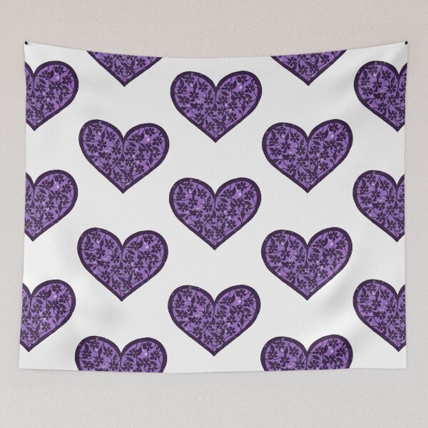 Item preview, Purple Sparkle floral heart designed and sold by PaperieJennifer.
