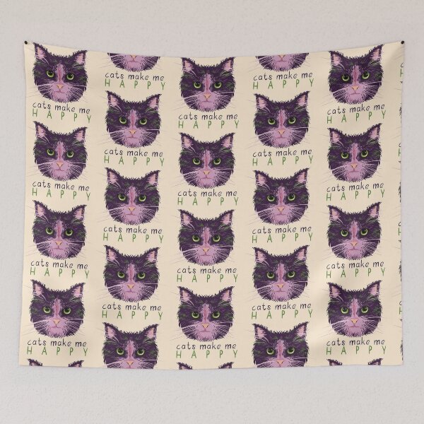 Item preview, Cats make me happy light red designed and sold by Fransyn.