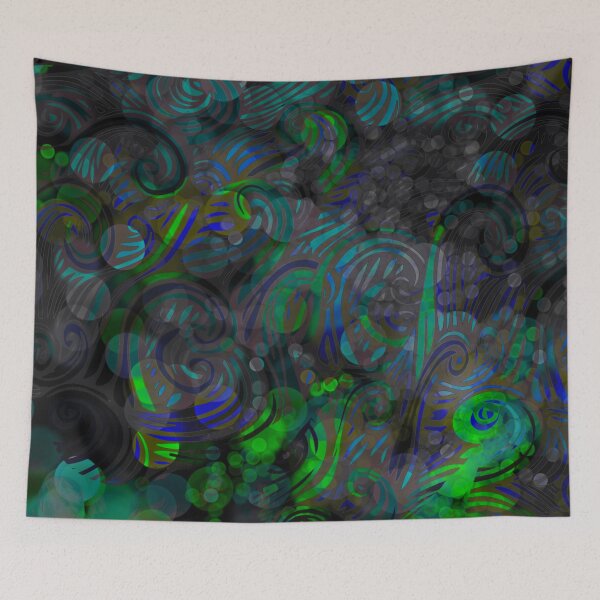 Item preview,  colorful waves decoration 8 designed and sold by Real-texture.