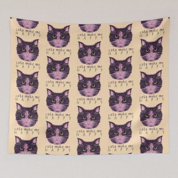 Item preview, Cats make me happy orange  designed and sold by Fransyn.