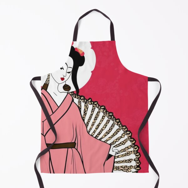 Item preview, Gorgeous Japanese Geisha With Flowers - Cartoon Style designed and sold by DesignerKin.
