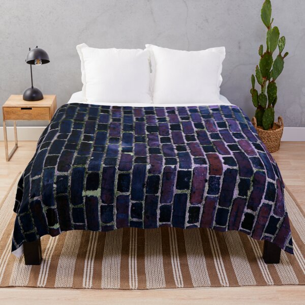 Item preview, Brick Wall Indigo Blue Purple designed and sold by 2sweetsDesign.