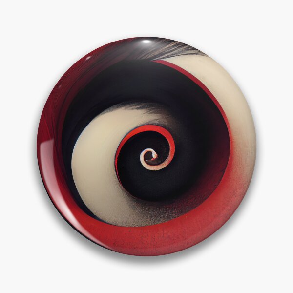 Item preview, Spiral Of The Void, Red, White And Black Spiral Pattern designed and sold by raulmaler.