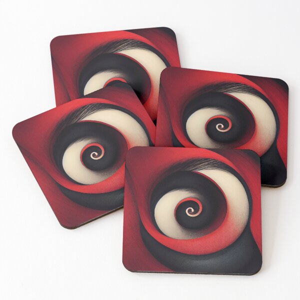 Item preview, Spiral Of The Void, Red, White And Black Spiral Pattern designed and sold by raulmaler.