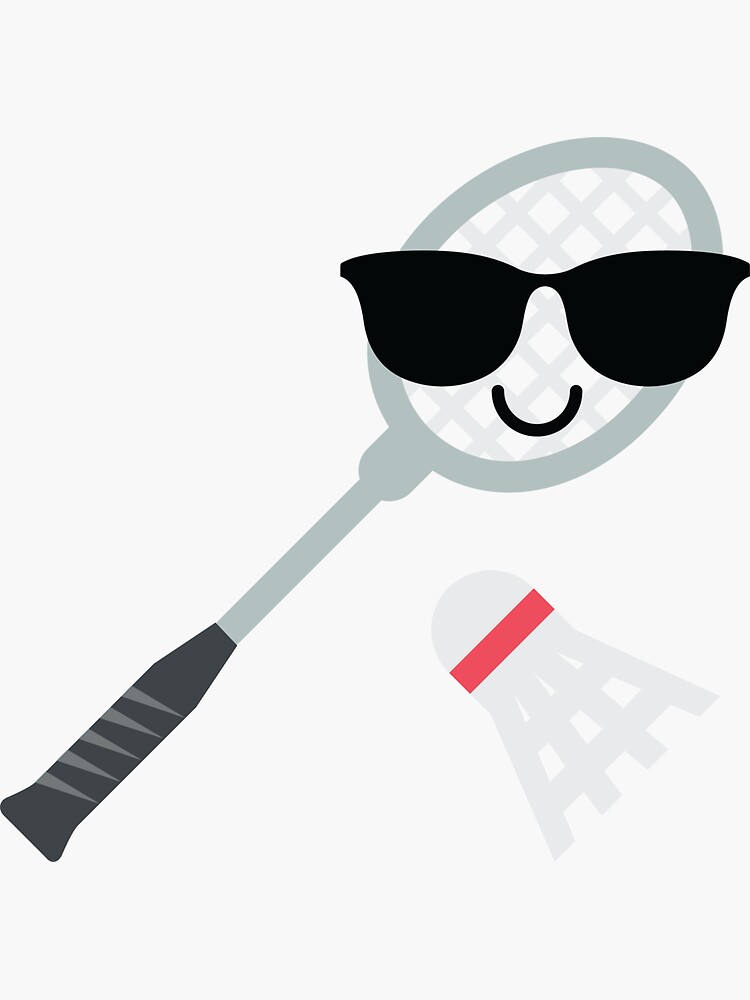 "Badminton Emoji " Sticker by HippoEmo Redbubble
