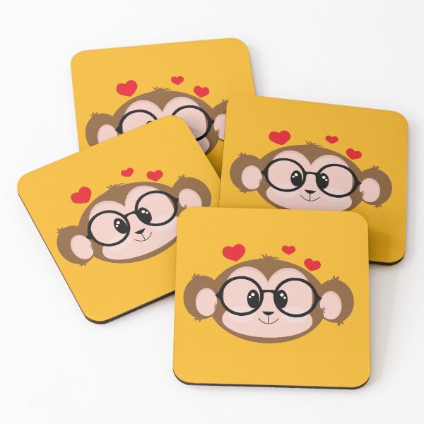 Item preview, Miquinho, macaco de óculos designed and sold by GirlaineSQ.
