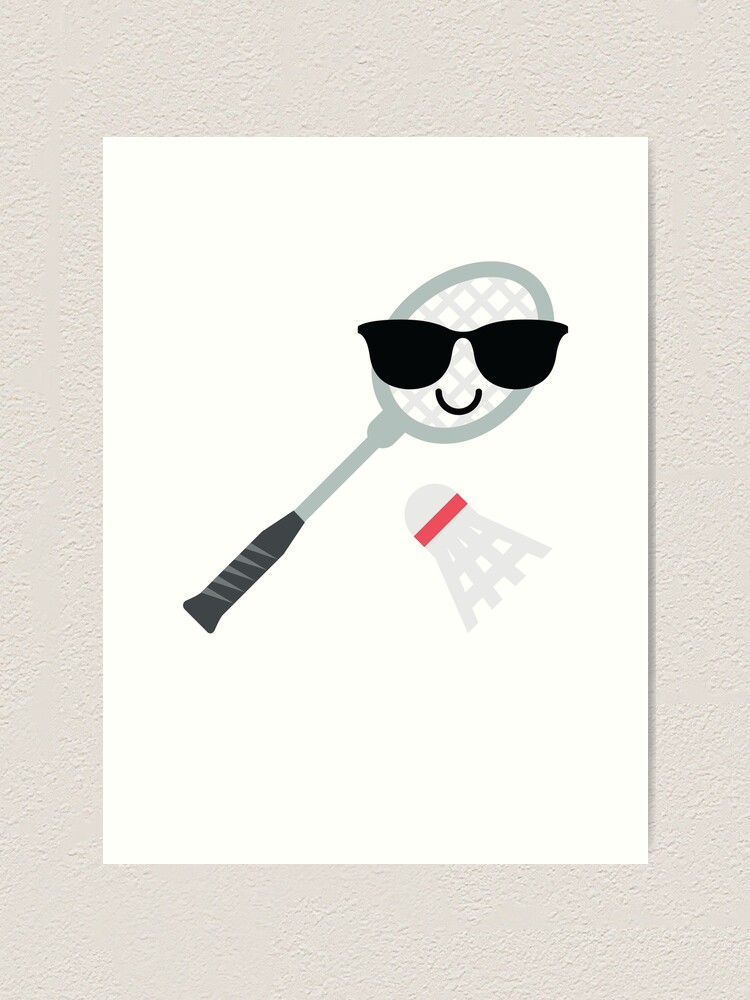 "Badminton Emoji " Art Print for Sale by HippoEmo Redbubble