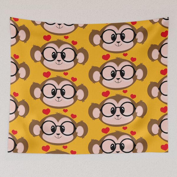 Item preview, Miquinho, macaco de óculos designed and sold by GirlaineSQ.