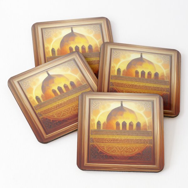 Item preview, painting of the ancient Islamic Arab palace and architecture designed and sold by MaissaArt.