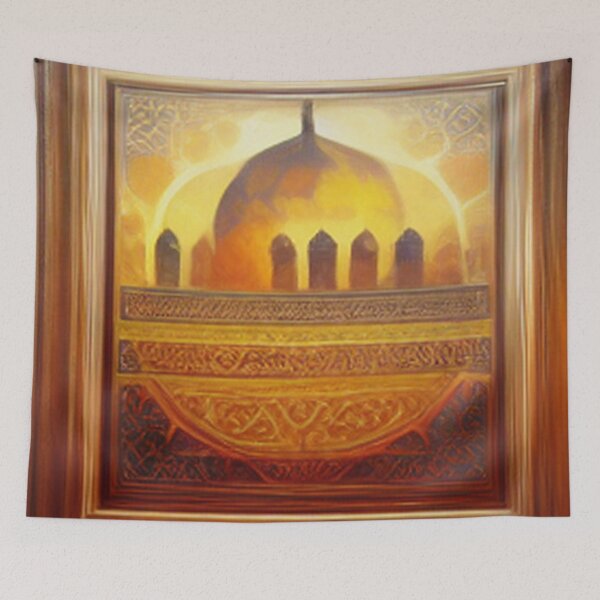 Item preview, painting of the ancient Islamic Arab palace and architecture designed and sold by MaissaArt.
