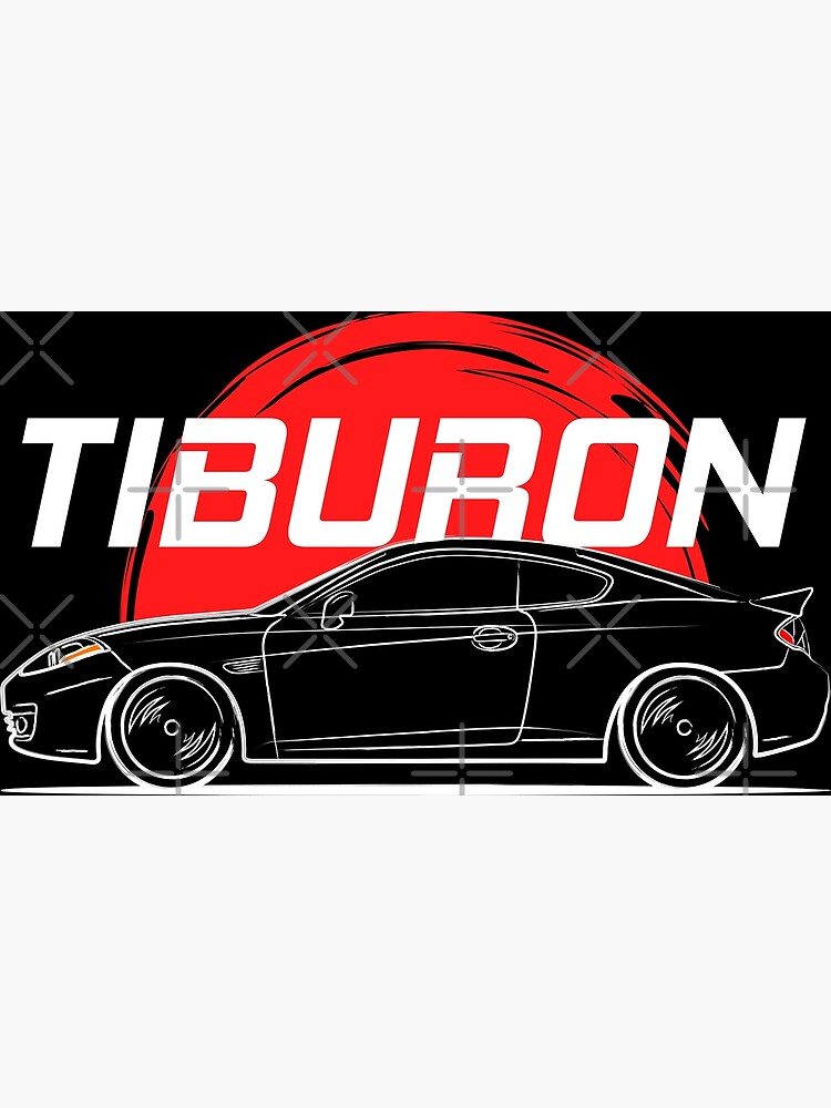 The Racing New Tiburon Coupe Restyling Art Print by goldentuners