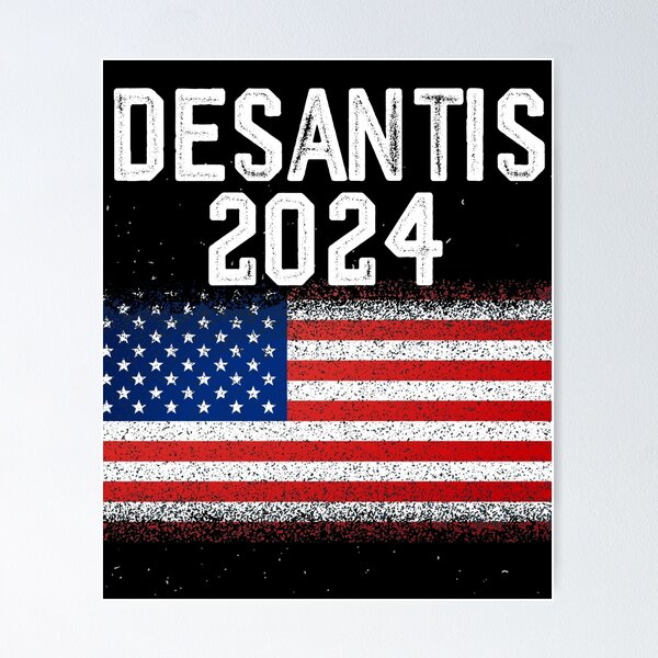 Aperçu de l'œuvre Desantis 2024 for President Vintage Distressed Desantis 2024 créée et vendue par SamShop ⭐⭐⭐⭐⭐.