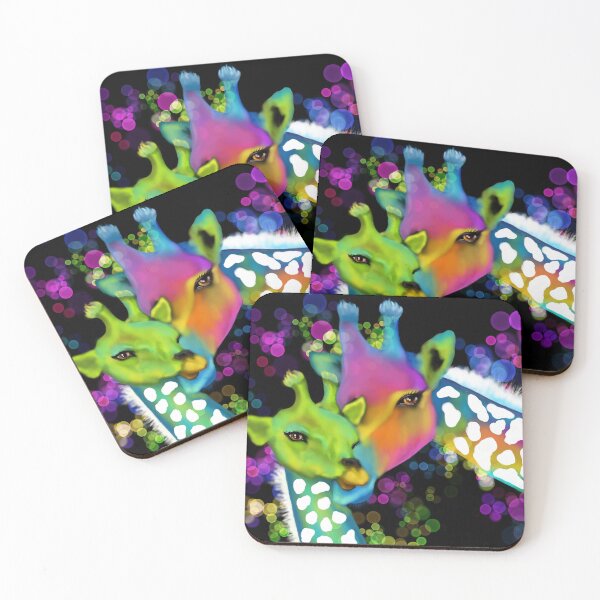 Item preview, Digital art giraffe and her baby designed and sold by StefBCreations.
