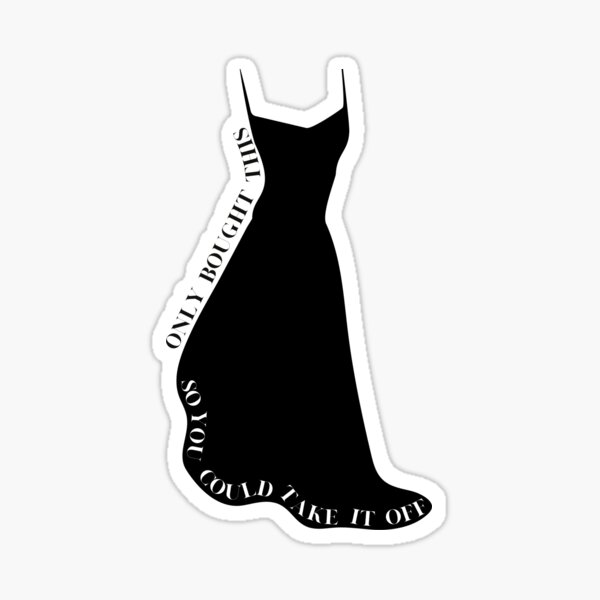 Dress - Taylor Swift Sticker for Sale by Hannah Madsen