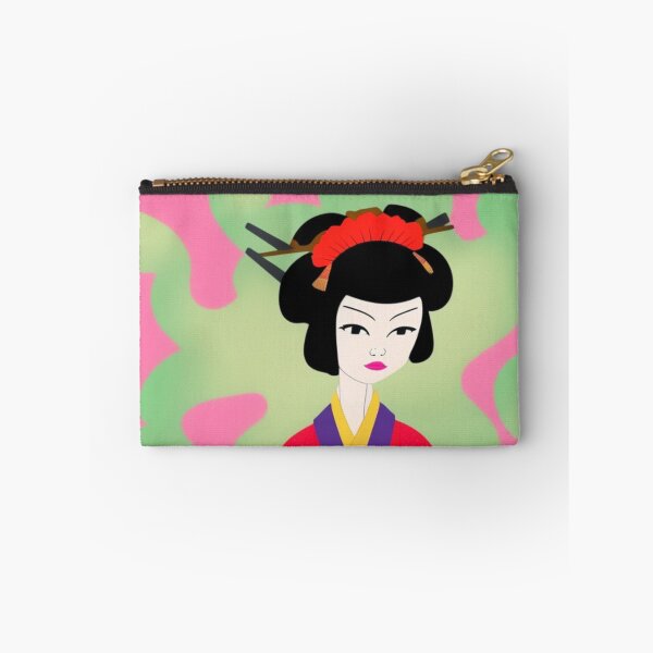 Item preview, Creative Cartoon Geisha With Red Robes -  Cartoon Style designed and sold by DesignerKin.