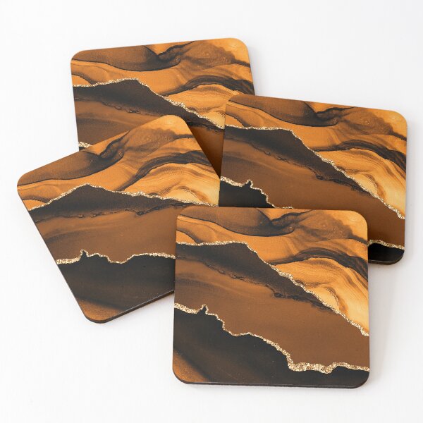 Item preview, Caramel-Hues, Chocolate, And Cappuccino-Colored (Faux) Marble designed and sold by DEC02.