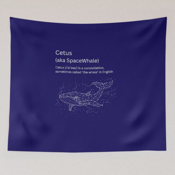 Item preview, Cetus Spacewhale Constellation Star Space Whale design designed and sold by t1n3333.