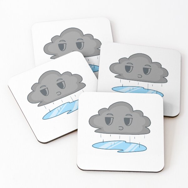Item preview, Cute Raining Cloud With A Puddle Element Design designed and sold by Jellibeany.