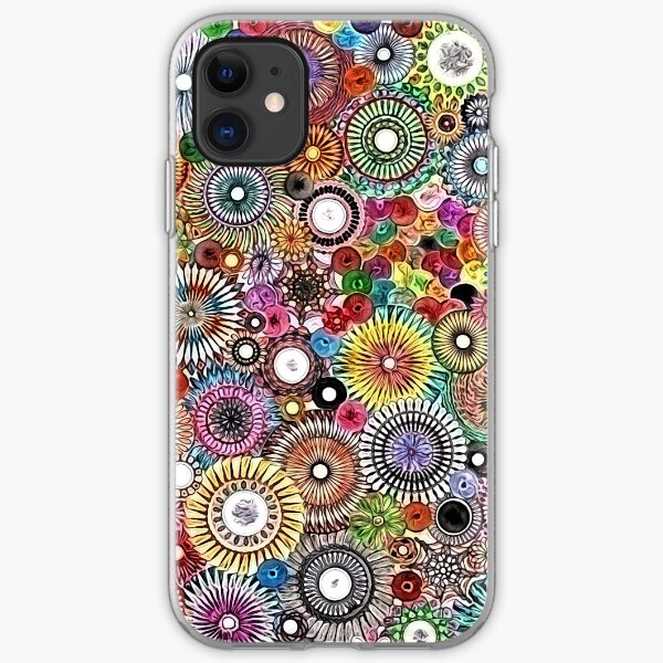 Childhood Dreams - Painted Spirograph Art iPhone Soft Case