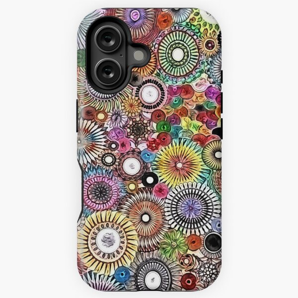 Vista previa del artículo con la obra « ¡con un diseño muy colorido con espirales espirales y decorado en todos los colores que pude encontrar! Con un filtro adicional para que los colores se vean pintados», diseñado y vendido por RachelEDesigns.