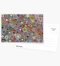 Childhood Dreams - Painted Spirograph Art Postcards
