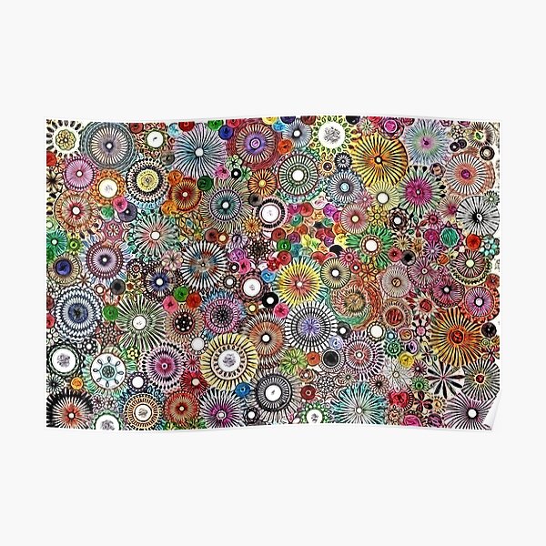 Childhood Dreams - Painted Spirograph Art Poster