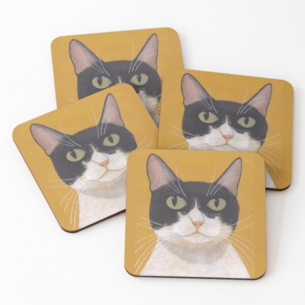 Item preview, Andy Turner Original Black and White Cat Portrait designed and sold by Andy Turner.
