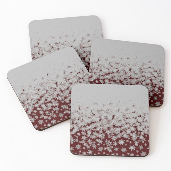 Item preview, Blizzard - Silver on a maroon background designed and sold by illustratious.