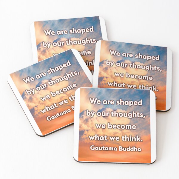 Item preview, Buddha Quote We Are Shaped By Our Thoughts designed and sold by Reconocer.