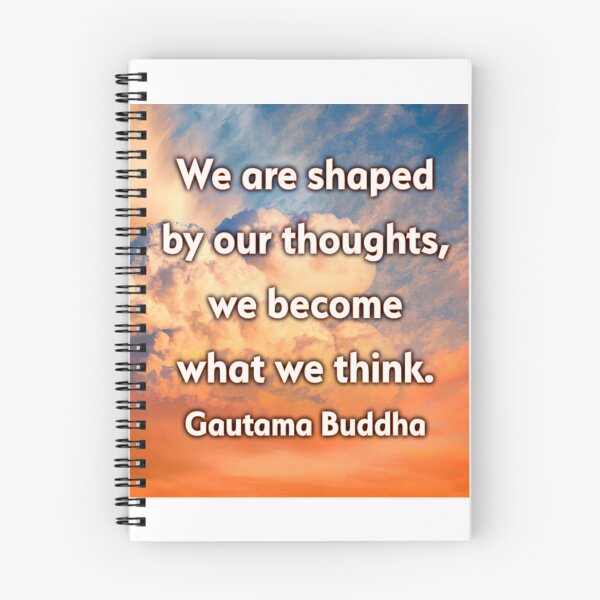Item preview, Buddha Quote We Are Shaped By Our Thoughts designed and sold by Reconocer.