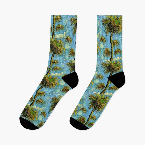 Artikelvorschau, Kopie der Palmenmalerei von Van Gogh entworfen und verkauft von StickerBird.