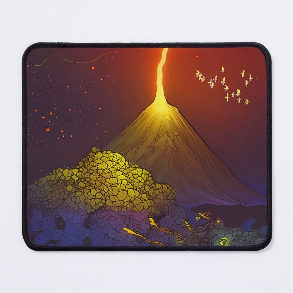 Item preview, Volcano eruption in the night designed and sold by Lamirabelle.