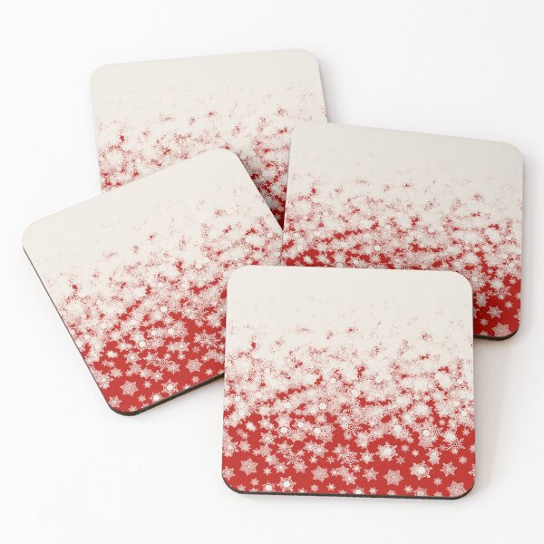 Item preview, Blizzard - Snow on a red background designed and sold by illustratious.