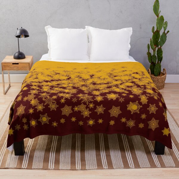 Item preview, Blizzard - Yellow on a maroon background designed and sold by illustratious.