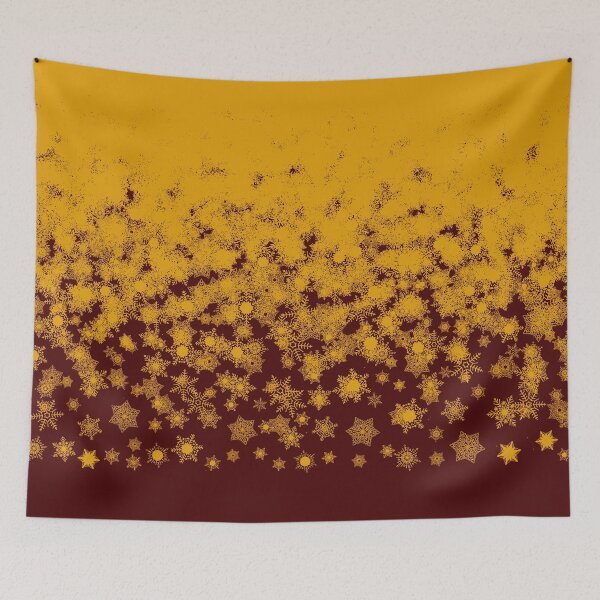 Item preview, Blizzard - Yellow on a maroon background designed and sold by illustratious.