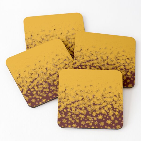 Item preview, Blizzard - Yellow on a maroon background designed and sold by illustratious.