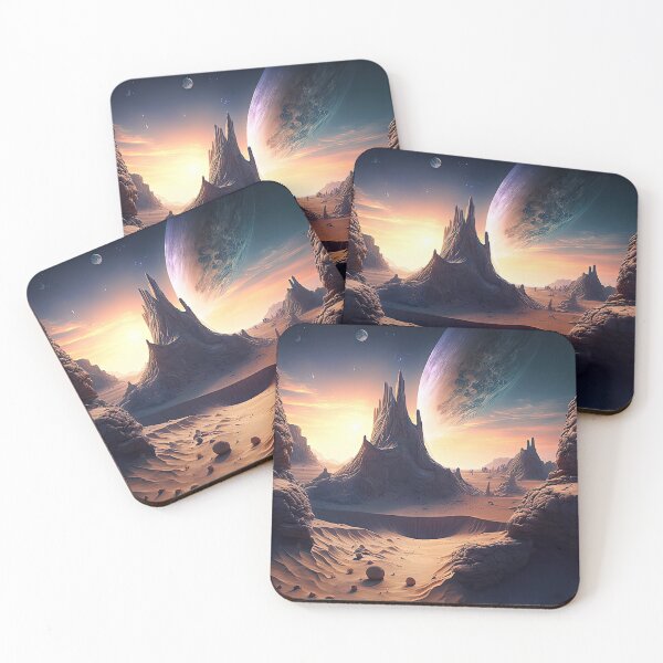 Item preview, Alien planet landscape designed and sold by mrlongfield.